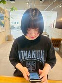 切りっぱなしコンパクトボブ