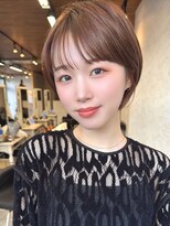 ダム(DaM)&nbsp;ナチュラルボブ前髪ありイメチェン20代30代40代ショートボブ