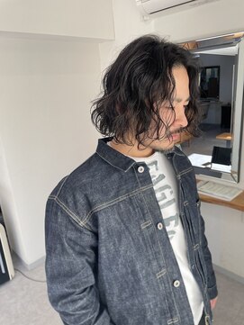 ナンバーフォーナチュラル 戸祭(NO4 natural) 39. 波巻きパーマ/メンズボブ/顔周り/ナチュラル/艶感