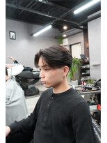 リッチブランドアンドコー 守口店(Rich Brand&Co)&nbsp;フェザーパーマ/ニュアンスパーマ/センターパート/メンズ