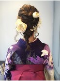 卒業式袴着付けヘアセット　12960円