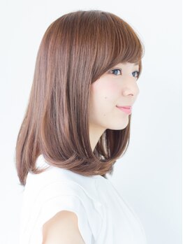 ヘアサロン ロージー(Rosy)の写真/【潤艶美髪＊】ナチュラルに仕上げるシルキーエステ♪真っ直ぐ過ぎないストレートで女性らしさを演出―♪