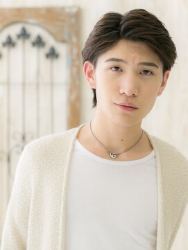 メンズヘア ビーセカンド 草加店(MENS HAIR B-2) 好感度!ビジカジサイドパートショートウルフI