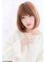 ミック 日暮里店(miq)&nbsp;こっくりピンクベージュ大人ガーリーツヤ髪ミニボブa1