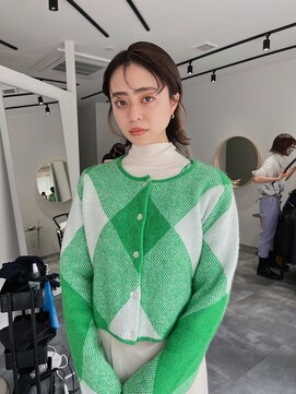 ディッシィ 立川(D'ICI) 前から見て可愛いカット