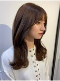韓国レイヤー 艶髪 ショコラベージュ