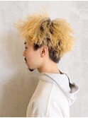 メンズストリートツイストパーマ_アップバング_ba395313