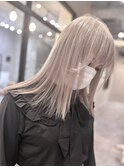 ホワイトミルクティー　【八王子ブリーチカラー】