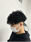 波巻きパーマ