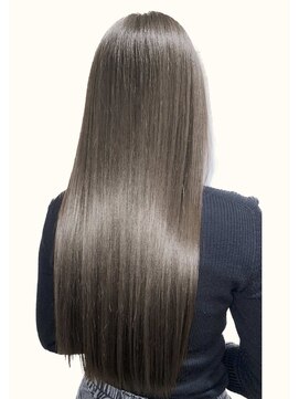 ノーティス(noTice) 艶髪☆暗めアッシュグレージュ☆大人可愛いゆる巻きロング