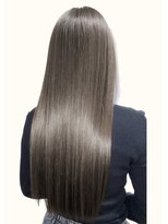 ノーティス(noTice) 艶髪☆暗めアッシュグレージュ☆大人可愛いゆる巻きロング