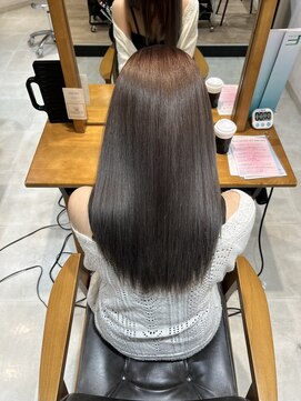 ビューブルー 亀戸錦糸町(VIEW BLUE) 美髪カールシアーカラーピンクブラウンエアリーロングセミディ