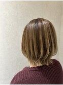 バレイヤージュ×外ハネボブ【TELA HAIR 守谷】
