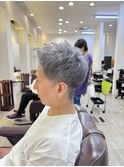 メンズシルバーアッシュ