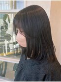 髪質改善カラー 艶カラー ブラウンカラー ミディアム