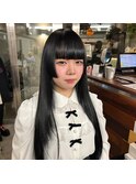 黒髪ロング＊姫カット