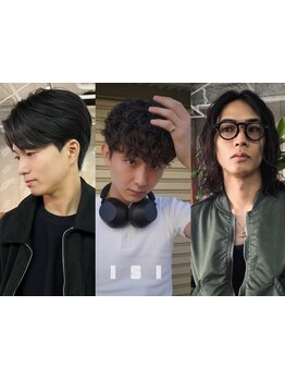 お洒落男子必見！メンズ専門スタイリスト在籍◆再現性の高いメンズカット、メンズパーマなら〈isi〉