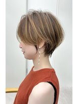 ビューナゴヤ 名駅(VIEW NAGOYA)&nbsp;丸顔/ミニウルフ/チェリーブラウン/ショートボブ