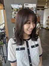 イロプラスソイ(iro + soi) ◎オリーブブラウン+ウェーブヘア◎