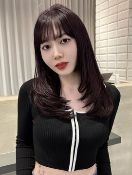 リリー(Lilley) 【稲永麻衣】レイヤーカット+顔まわりカット+韓国ヘア