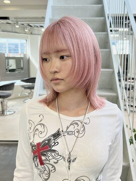 ラック 表参道(LUCK) ペールピンク/ホワイトピンク/ピンクベージュ/ケアブリーチ/10代