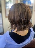ボブヘア　外ハネ巻き髪　20代30代40代50代