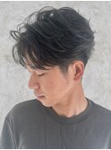 大分ニュアンスパーマセンターパートフェザーパーマ毛流れパーマ