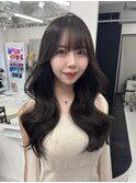 韓国ヘア/レイヤーカット/顔周り/ブリーチなし/グレージュ