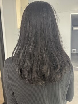 ナンバー 竪町(number+) 20代30代大人可愛い韓国風ヘアスタイルCカール内巻きブラック