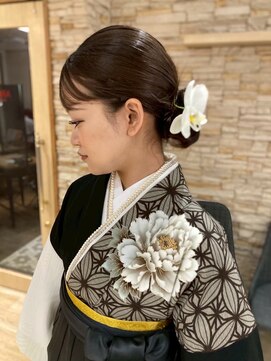 アロマ ヘアー ルーム 新宿店(AROMA hair room) 成人式/卒業式セット☆編み込みアレンジ/お団子/和装/袴/花冠