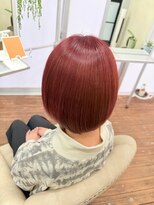 ジッタ(jitta)&nbsp;ブリーチ無しでチェリーレッドカラー♪