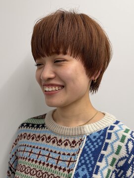 エアー 横浜(AIR) 【寺本】マッシュショートブリーチ暖色カラー