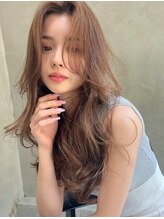 オーウェル 銀座(Owelle) レイヤーカットグレージュカラー髪質改善艶髪/銀座有楽町日比谷