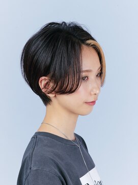 アース 溝の口店(HAIR&MAKE EARTH) 20代30代40代小顔切りっぱなし大人ボブイヤリングカラー