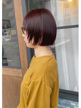 ミスターグッドモーニング(MR.GOOD MORNING) レイヤーボブDeepボルドー