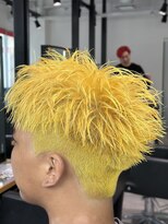 オーシャントーキョー 神戸(OCEAN TOKYO KOBE)&nbsp;イエロー刈り上げアップバングショート