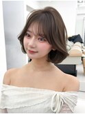 ショートヘア　韓国ヘア　韓国ボブ
