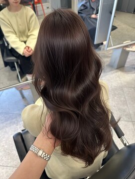 ペレ 梅田(PELE) ピンクベージュ/アンブレラカラー/クールショート/前髪/梅田