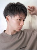 爽やかツーブロック刈り上げ【アップバングショート】