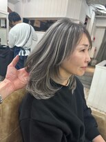 ワールドオーダー 天王寺店(WORLD ORDER)&nbsp;白髪ぼかしハイライト 585