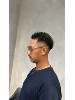 アース 春日部店(HAIR&MAKE EARTH)&nbsp;メンズコイルパーマ×フェード