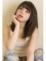 エアー 福岡(AIR)&nbsp;［air-FUKUOKA　竹石］ さらっと内巻き☆鎖骨ミディ