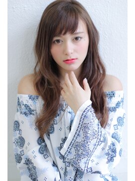 ヘアリゾート ラグーン(hair+resort lagoon) 外国人風ヌーディーアッシュロング