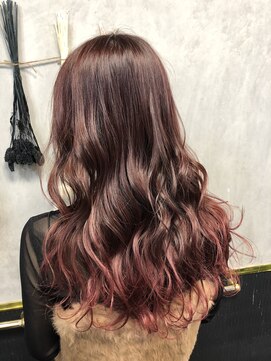 アンククロス 表参道(ANKH CROSS) ボルドーチェリーグラデーション