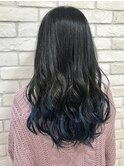 透明感×暗髪ブルーアッシュグレー