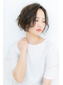 かきあげ前髪x無造作カールのくせ毛ショートY越谷20代30代40代