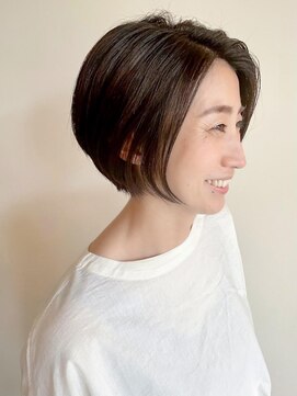 トップヘアーラウンジ 知立(TOP HAIR Lounge) 知的なスッキリ、美ボブショート！/ヘルシースタイル