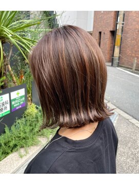 オーガニックサロン フェイス 梅田店(organic salon face) 20代30代40代大人可愛いミディアム外はねボブ