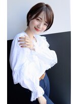 前髪カール/ネオシースルーバング/くびれボブ［銀座］
