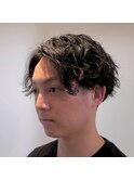 大人気センターパート+ツイストスパイラルパーマ